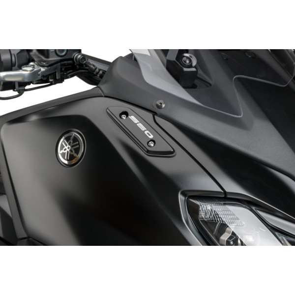 Puig Puig aluminium mirror caps | black | yamaha tmax 560 2022>current